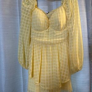 Yellow Fashion Nova Romper